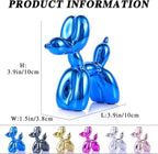 Blue Balloon Dog Decor,Balloon Animal Decor,Shelf Decor Preppy Room Decor,Cute Statue Home Decor, Bedroom Modern Sculpture Desk Decor,Office Gold Decorations Small Figurines