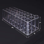 FAJ Eyeshadow Palette Lipgloss Organizers, Acrylic Makeup Holder for Vanity, Drawer Storage, Cosmetics Pallets Countertop Clear Storage (27 spaces)