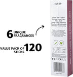 Folkulture Incense Sticks (120 Sticks) | Set of 6 Premium, Deep Sleep, Calm Incense - Night Relaxation | No Charcoal, Organic, Non Toxic, 45 Mins Burning Lavender, Rosemary Insence-Sticks Aromatherapy