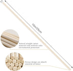 VFULIE 100PCS Reed Diffuser Sticks, 10 Inch Natural Rattan Wood Sticks Essential Oil Aroma Diffuser Sticks Refill Replacement for Aroma Fragrance (Primary Color)