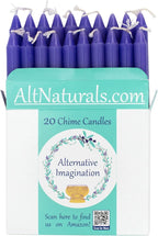 Alternative Imagination Purple Chime Candles - 20 Pack of Unscented 4 Inch Mini Taper Candles - Dripless Long Burning Ritual Candles for Meditation, Spell Work, Birthdays, Ceremonies & Home Decor