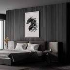 Dragon Metal Wall Decor Medieval Fantasy Art for Bedroom Living Room Office Man Cave, Room Decorations for Men Ideal Gifts for Dragon Lovers