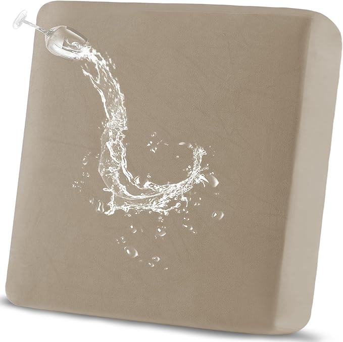 Waterproof Couch Cushion Covers Patio Chair Seat Cover, Stretch Sofa Cushion Covers for Sectional Sofa, Reversible Furniture Protector Covers for Pets (Chair Cushion, Sand)