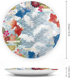 Ceramic Display Plate, Asian Ceramic Hanging Decorative Plate, Traditional Japanese Koi Fish, 6 Inch, Household Custom Ceramic Plate, Multicolor