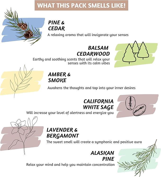 Folkulture Incense Sticks (240 Sticks) | Set of 12 Premium Incense Sticks Variety Pack Aromatherapy Gifts | No Charcoal, Organic, Non Toxic, 45 Mins, Long Burning Palo Santo, Sandalwood Insence-Sticks