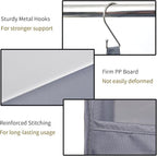 GRANNY SAYS 4-Shelf Hanging Organizer, Closet Hanging Shelves, Closet Hanging Storage Organizers, Organization for Bedroom, Living Room, Baby Nursery, Camper Accessories, Gray, 1-Pack