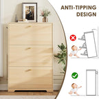 Nicetree Shoe Storage Cabinet, Slim Shoe Cabinet, Hidden Shoe Rack Cabinet, Shoe Storage Cabinet for Entryway, Hallway, Foryer, Natural Oak