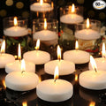 3 inch White Floating Candles, 60 Pack Unscented Floating Candle,8-9 Hours Burning Floating Candles for Centerpieces, 3" Water Candles for Cylinder Vases, Wedding, Party