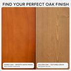 Homeforia 24inch Oak Floating Shelf for Wall, High End Solid Real Wood 24 inches Long Floating Shelves for Bathroom, Honey Oak Wooden Floating Shelves, Heavy Duty Bracket, 24 X 6.5 X 1.75 in, Set of 2