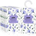 MYARO Large 12 Pcs Linen Scented Sachets for Drawer and Closet, Long-Lasting Sachets Bags Air Freshener Fresh Scents, Hanging Potpourri Bags Home Fragrance for House
