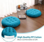 Tiita Outdoor Cushions Square Floor Pillow Thicken Tufted Seat Pad Large Floor Cushion for Yoga Meditation Living Room