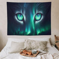 VUMIVI Cat Eye Galaxy Tapestry Mystical Northern Lights Starry Sky Abstract Aurora Art Magical Fantasy Decor Tapestry Wall Hanging for Living Room Bedroom Dorm Classroom Aesthetic Decor W80xL60in