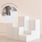 3Pcs Square Display Stand - Foldable Paper Pedestal with Square Acrylic Plate for Shoes & Handbags, Retail Store, Boutique, Home & Wedding Decor, Party Events