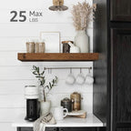 Bathroom Floating Shelves Set of 2 – Rustic Wall Mounted Storage & Decor