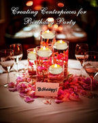 Homemory 2” Flameless Led Floating Candles, 200 Hour Plastic Battery Operated Flickering Waterproof Tealights for Cylinder Vases, Centerpieces at Wedding, Party, Pool, Holiday(6Pack, White Base)