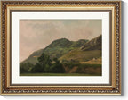 ARPEOTCY Vintage Gold Framed Wall Art Decor, 11x14 Inch Mountain Picture, Retro Landscape Wall Art for Bedroom Office Hallway, Farmhouse Bathroom Decor Aesthetic