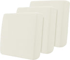 Hokway Stretch Couch Cushion Slipcovers Reversible Cushion Replacement Slipcovers Sofa Cushion Covers(Cream White, 3)