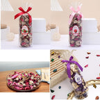 Purple Lavender Potpourri Bowl Dried Flowers, 3PCS Spring Strawberry Potpourri Bowl Filler Rose Vase Bowl Filler Decorative for Perfume Home Decoration Long Lasting Aroma (Lavender , Rose, Strawberry)