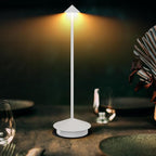 2-Pack 6000mAh Rechargeable Led Table Lamp Cordless,3000K-6000K Stepless Dimming Touch Lamps with Memory Function,IP54 Waterproof Aluminum Table Light for Outdoor/Bars/Restaurant/Patio(White)