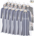Garment Bag Covers (24''X55'' Set of 12) Lightweight White PEVA Breathable Bags with Study Full Zipper for Coat Protector Travel Laundry Wardrobe Closet