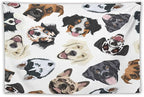 VUMIVI Dog-Head Tapestry Cartoon Pet Illustrations Cute Funny Animals Colorful Graffiti Tapestry Wall Hanging for Living Room Bedroom Dorm Classroom Aesthetic Decor W60xL40in