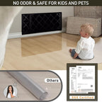Area Floor Mat for Home, 5'×7' Large Transparent No Slip Waterproof Vinyl Area Rug, Spill Resistant Hard Floor Protector Cover for Kitchen, Easy Clean Splat Mat for Under High Chair