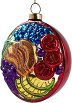 Funny Hanging Christmas Ornaments 2025 - Fruit Basket Glass Blown Tree Decorations, 3D Premium Decorative Waterproof Holiday Decor for Cute Xmas Home Outdoor Window Centerpiece ﻿