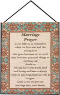 Manual Inspirational Collection Wall Hanging with Frame, Marriage Prayer, 13 X 18-Inch