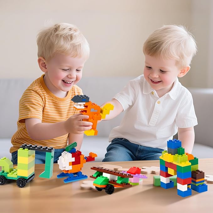 Lekebaby 1546 Pieces Classic Building Blocks Creative Bulk Building Bricks Sets, Compatible with All Major Brands, Educational Toy for Boys Girls 6 Years Old and Up
