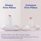 Shatex Medium Firm Pillow, King Size 34 x 20 inch, Adjustable Pillow for Neck Pain Relief, Provide Strong Support for Stomach & Side Sleepers