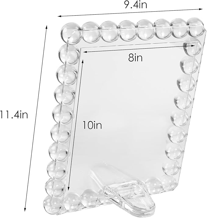 Crystal 8x10Inch Picture Frame, Wedding Frame Tabletop Display, Display Pictures 8''x 10'', Comes with Gift Box