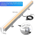 Wall Washer Light RGBW Color Changing Outdoor Bar Lights Waterproof Plug in 39 Inch Stage Light Bar RGB Wall Wash Lighting for Commercial Advertising Boards Lighting