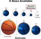 Royal Blue 1.6" Small Christmas Balls Christmas Tree Decoration Ornaments Shatterproof Hanging Balls for Birthday Halloween Holiday Wedding Decorations Set of 24pcs