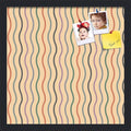 PinPix 17x17 Inch Cork Bulletin Board. This Decorative Framed Pin Board Comes with Multi Color Waves Design and a Satin Black Frame. Ideal for Home Office Decor or Message Board (PinPix-565)
