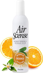 Air Scense Air Freshener Deodorizer Room Spray for Bathroom & Home, Essential Oils, Natural Orange - 7 fl oz (12 Pack)
