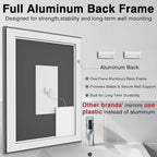 66"x36" LED Lit Bathroom Mirror, Front and Backlit LED Mirror, Anti-Fog Bathroom Mirror with Lights, 3 Colors Stepless Dimmable Mirror, Touch Sense (Horizontal/Vertical)