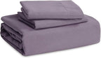 Bedsure Grayish Purple Duvet Cover Full Size - 3 Pieces Prewashed Extra Soft Cotton-Like Polyester Bedding Set, Includes 1 Duvet Cover 80x90 Inches with Zipper Closure & 2 Pillow Shams, No Comforter