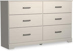 Signature Design by Ashley Stelsie Modern Scandinavian 6 Drawer Dresser, Whitewash