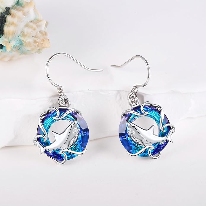 URONE 925 Sterling Silver Earrings Hook Dangle Earrings Jewelry Gifts for Women