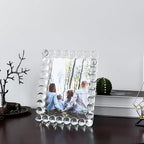 Crystal 8x10Inch Picture Frame, Wedding Frame Tabletop Display, Display Pictures 8''x 10'', Comes with Gift Box