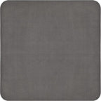 House, Home and More Skid-Resistant Carpet Indoor Area Rug Floor Mat - Gray - 3 Ft X 3 Ft - Non Slip Rubber Backing, Stain Resistant, Dog Friendly, Living Room Bedroom Kitchen Entryway