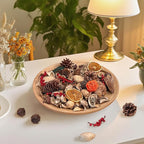 Potpourri Bag,Orange/Wine Scented Potpourri Bowl Filler,Decorative Dried Flower, Bathroom Vase Decor(20 oz)