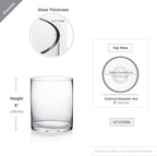 WGV Cylinder Vase, Diameter 5", Height 6", Clear Glass Floral Planter Container, Floating Candle Holder for Wedding Party Event Home Office Decor, 1 Piece
