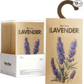 12 Packs Lavender Potpourri Scented Sachets for Closet & Drawer【Deodorizer for Stagnant Air】，Long Lasting Hanging Paper Air Fresheners and Odor Eliminator for Clothes