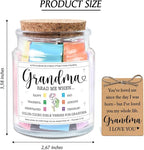 NewEleven Grandma Gifts - Christian Gift, Grandma Birthday Gifts From Granddaughter, Grandson, Kids - Daily Encouragement, Inspirational Present - Bible Verse Jar