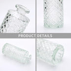 Brajttt Clear Flower Vase Set, Glass Bud Vase in Bulk Set of 8,Artistic and Cultural Flavor Mini Vases for Home Office Decor, Bedroom, Office, Living Room Decorations,Wedding