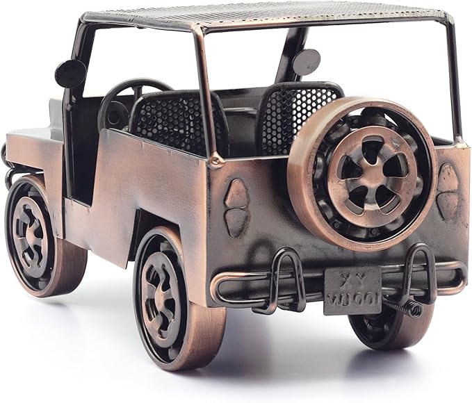 Unique Classic Car Gifts for Men, Cool Birthday Gift Ideas, Vintage Car Decor for Home, Office, Man Cave, Garage, Hand-Welded Metal Model Car Ornaments