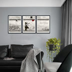 Novatique Banksy Street Wall Art Modern Graffiti Canvas Wall Art Teenager Street Art Painting Banksy Posters Prints for Living Room Bedroom,12" x 16" x 3Pcs