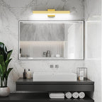 Ralbay 24inch Gold Vanity Light with 5 Color Temperature (2700K-6000K) Dimmable Acrylic Metal 24W LED Modern Matte Gold Bathroom Vanity Light Bar