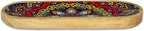 Bless-International Traditional-Handmade-Tray-Burner Wooden-Trat-Incense-Stick-Holder Ash-Catcher-Stand for-Aromatherapy-Meditation-Yoga (Mandala, 11x4x1.22 Inches)
